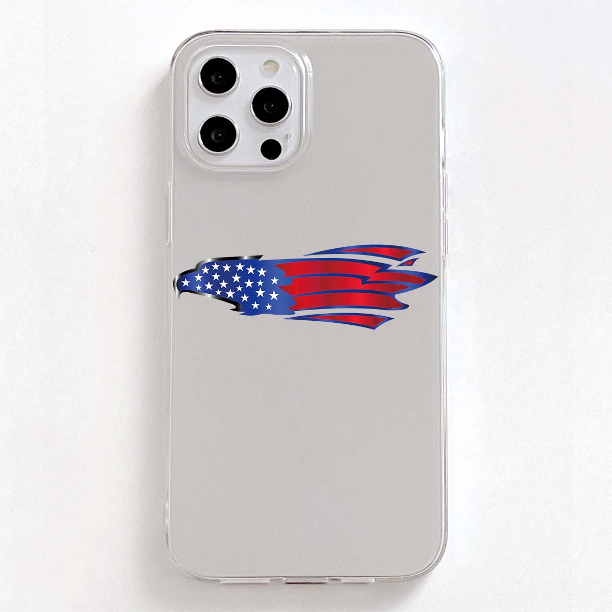 

Flag Pattern Phone Case, Clear