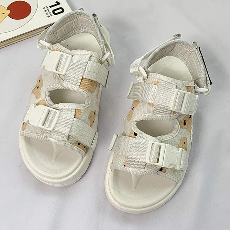

Graphic Sport Sandals, Beige