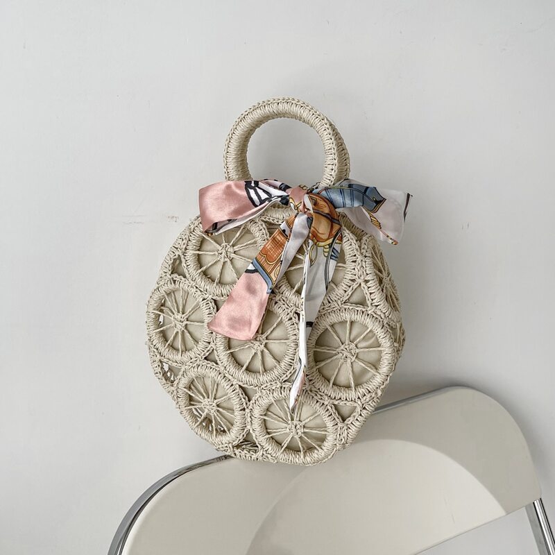 

Bow Decor Satchel Bag, Beige