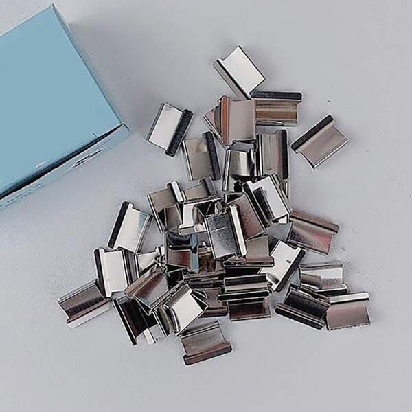 

50pcs File Push Clamp Clip, Silver