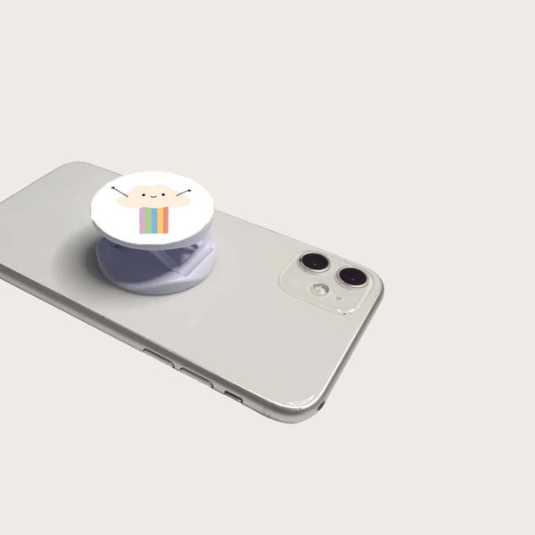 

Cartoon Cloud Stand-Out Phone Grip, Multicolor