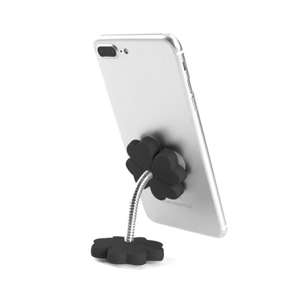 

Four-leaf Clover Sucker Phone Holder, Black