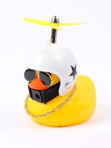 Adorno de coche con pato - Blanco - Ver 1