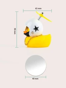 Adorno de coche con pato - Blanco - Ver 3