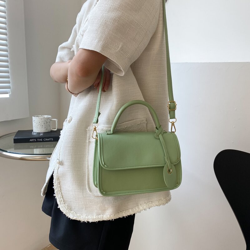 

Minimalist Satchel Bag, Green