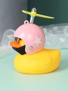 Cartoon Duck Car Ornament, Rubber Duck - Pink - View 2
