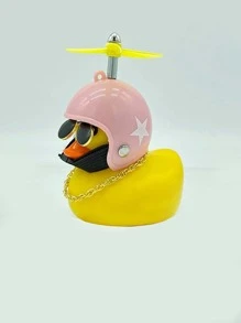 Cartoon Duck Car Ornament, Rubber Duck - Pink - View 3