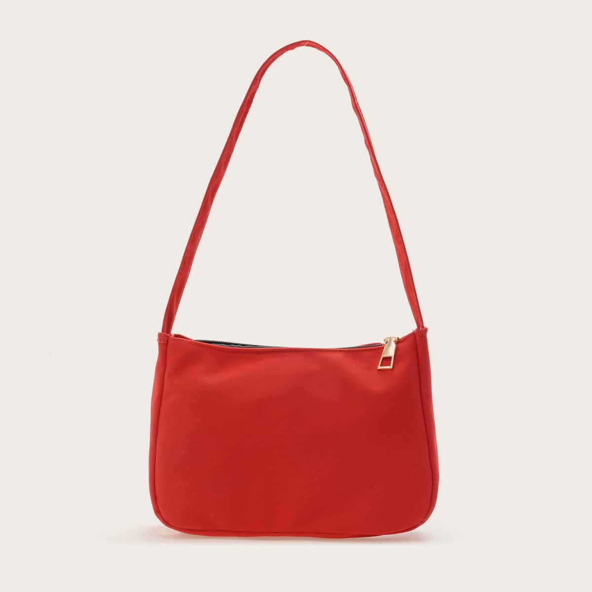 

Minimalist Plain Shoulder Bag, Red