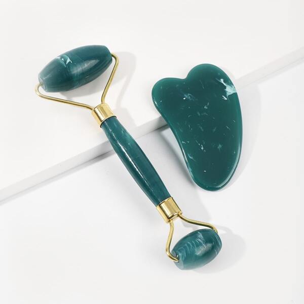 

ABS Facial Roller Massager & Gua Sha Board, Blue