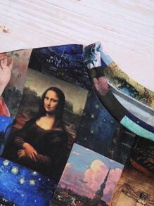 Calvaya 大碼圖案短袖T恤 - 彩色 - 查看 5