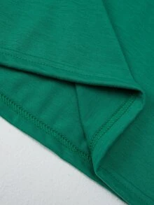 Tops con trai lớn Slogan Giải trí - màu xanh lá - Xem 4