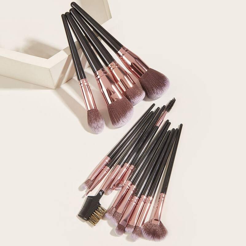

15pcs Makeup Brush Set, Black