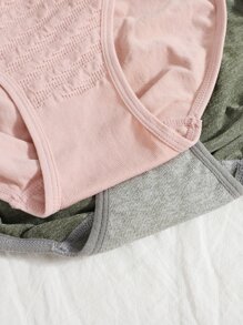 Women's Casual High Stretch Contrast Lace Multicolor Briefs Underwear 4 Pack - Multicolor - View 5