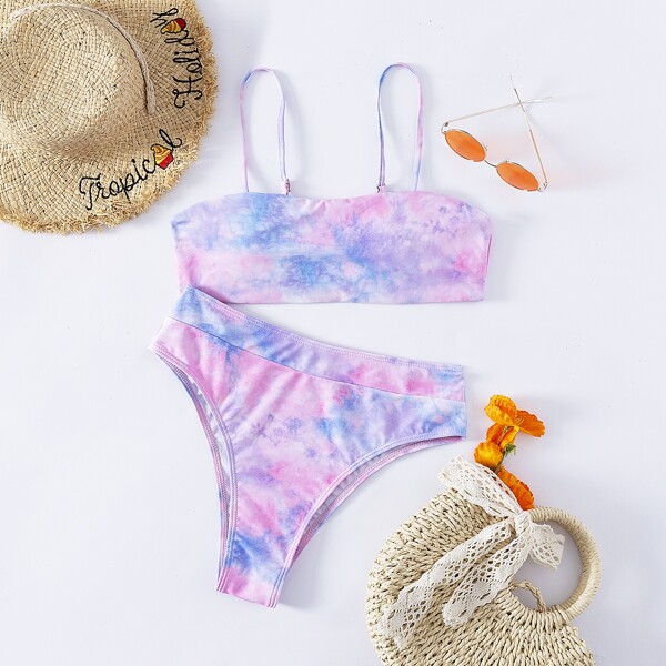 

Tie Dye Bikini Swimsuit, Multicolor