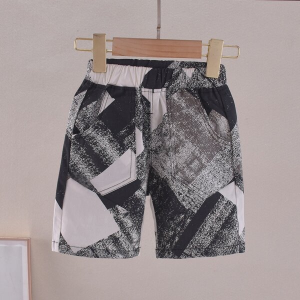 

Toddler Boys Colorblock Elastic Waist Shorts, Multicolor