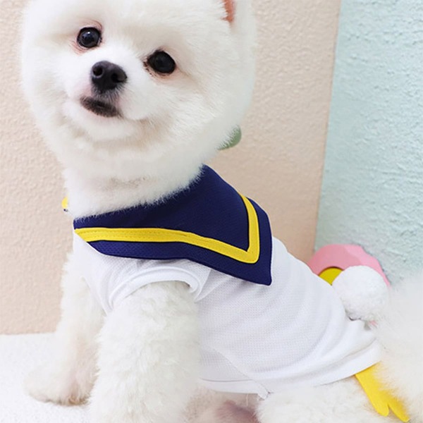

Cartoon Design Pet Tee, White
