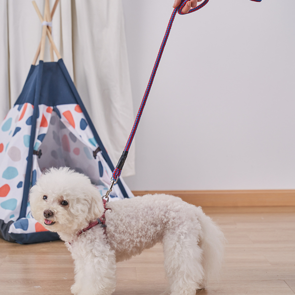 

1pc Woven Pet Leash, Multicolor