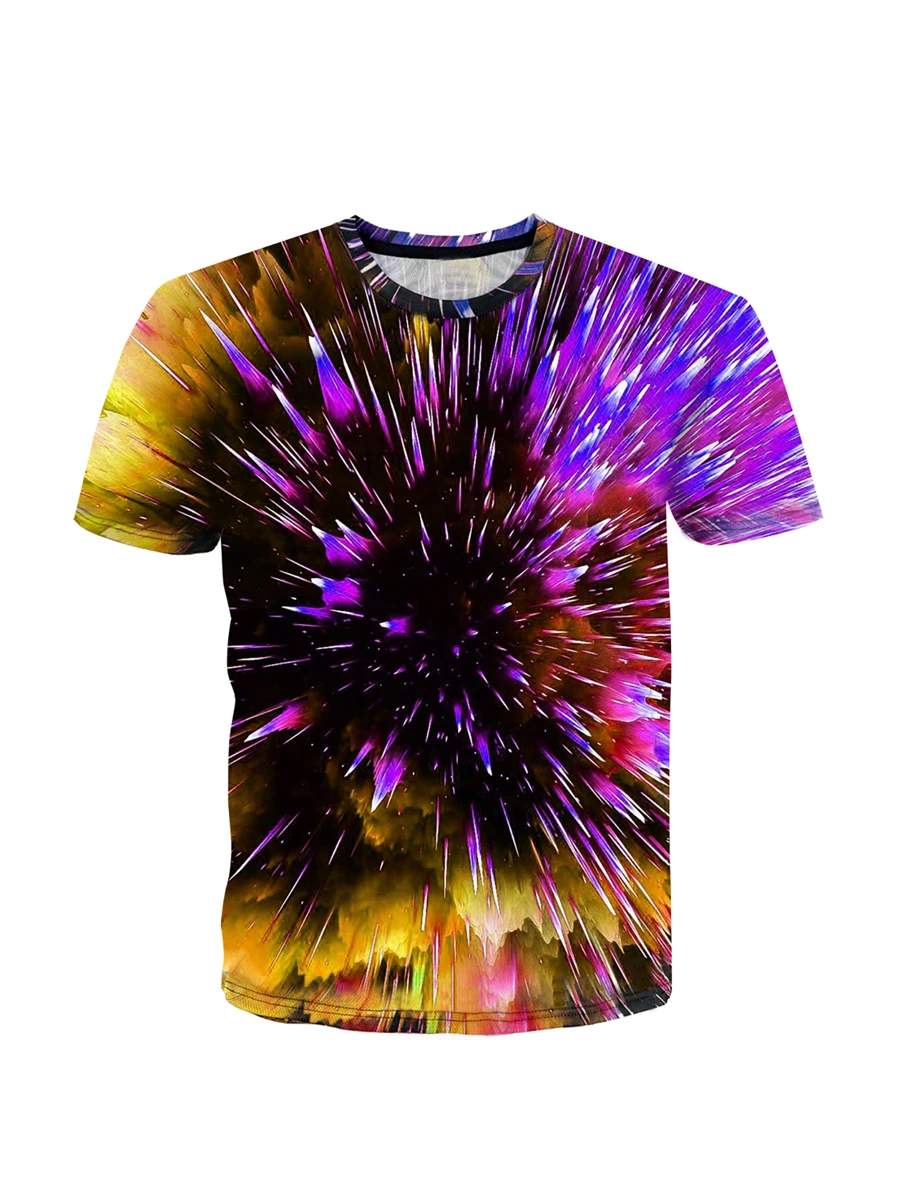 Boys 3D Galaxy Print Tee - Multicolor - View 1