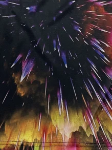 Boys 3D Galaxy Print Tee - Multicolor - View 3