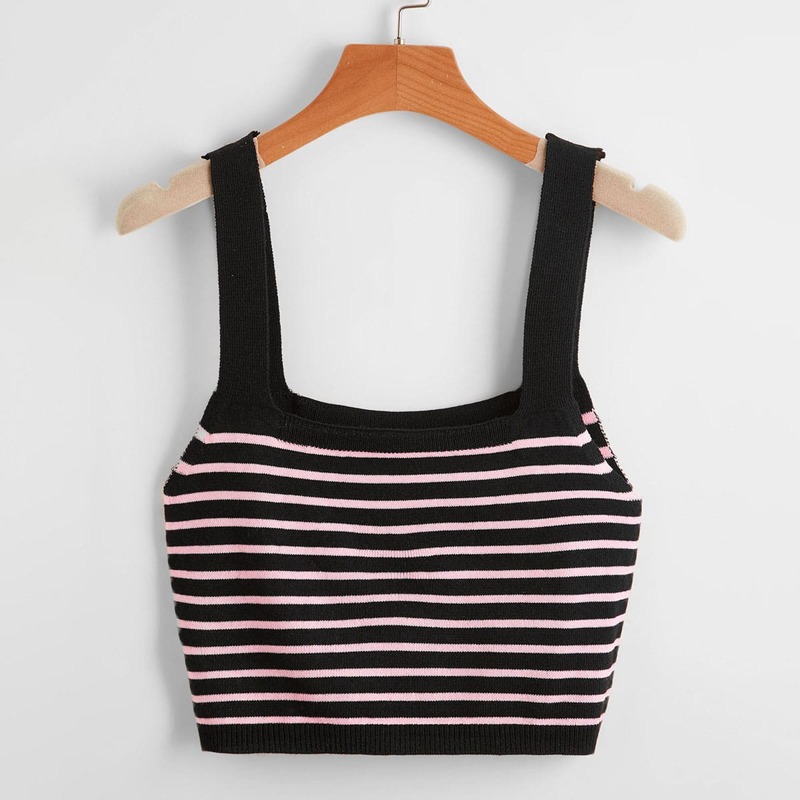 

Striped Knit Top, Multicolor