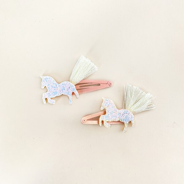 

2pcs Toddler Girls Animal Decor Hair Clip, Multicolor