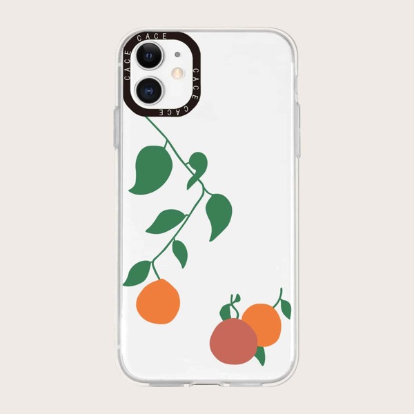 

Fruit Print Clear Phone Case