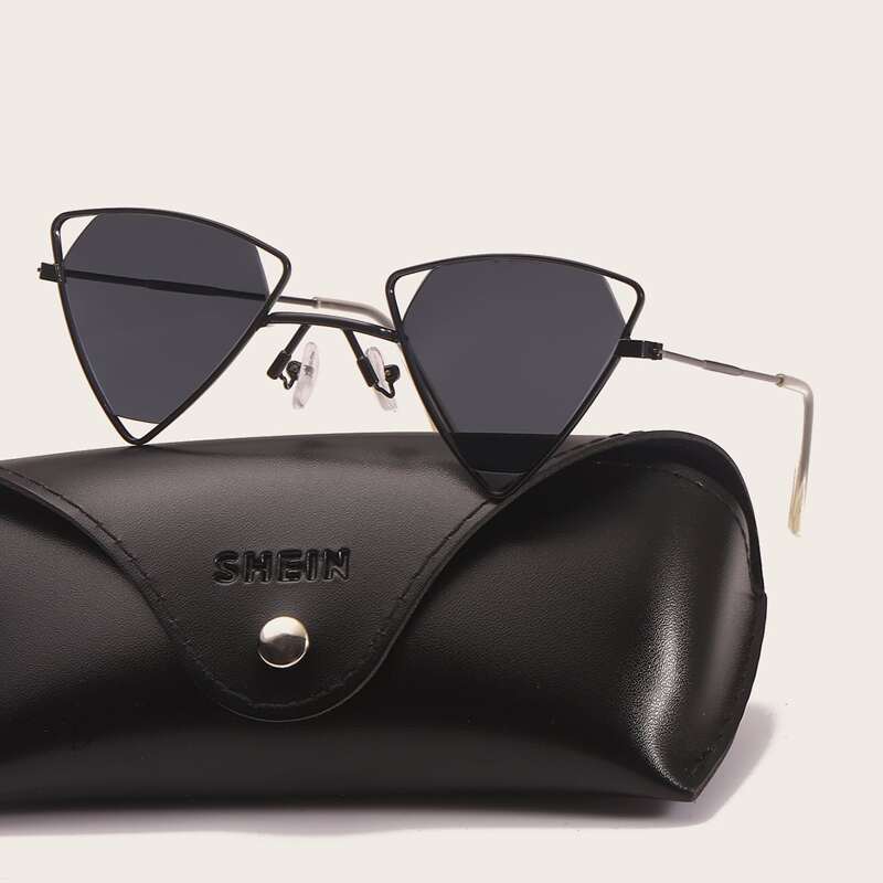 

Guys Geometric Frame Sunglasses, Grey
