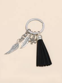 Men Tassel Charm Keychain