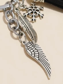 Men Tassel Charm Keychain