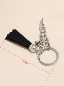 Men Tassel Charm Keychain