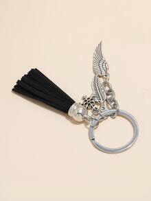 Men Tassel Charm Keychain