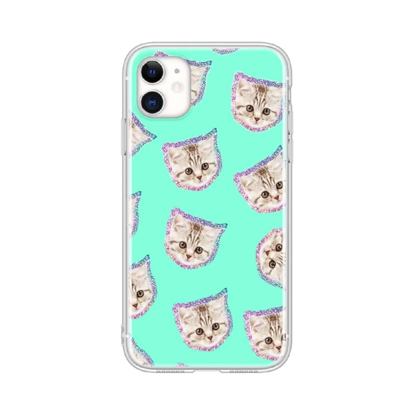 

Cat Pattern Phone Case, Multicolor