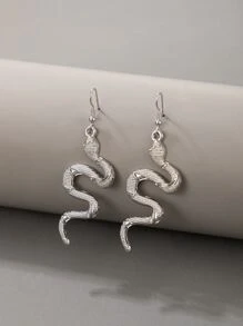 imoli 蛇耳墜 - 銀色 - 查看 1