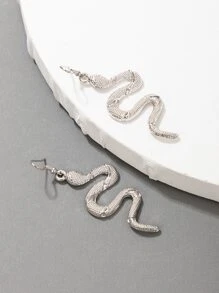 imoli 蛇耳墜 - 銀色 - 查看 2