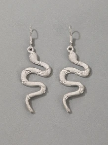 imoli 蛇耳墜 - 銀色 - 查看 3