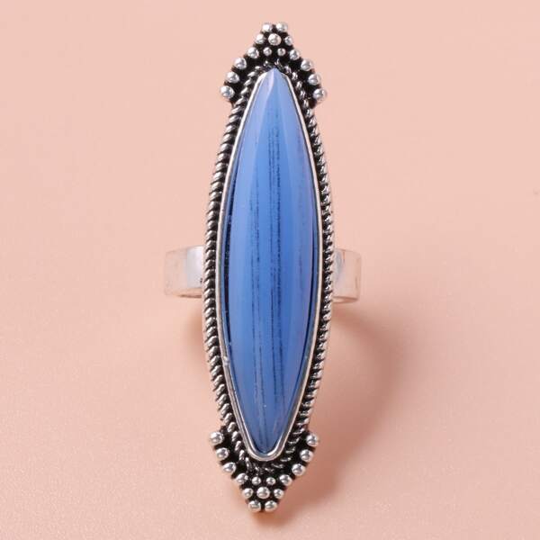 

Resin Decor Ring, Blue