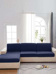 素色沙發座墊套 - 藏蓝色 - 查看 5