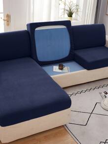 素色沙發座墊套 - 藏蓝色 - 查看 4