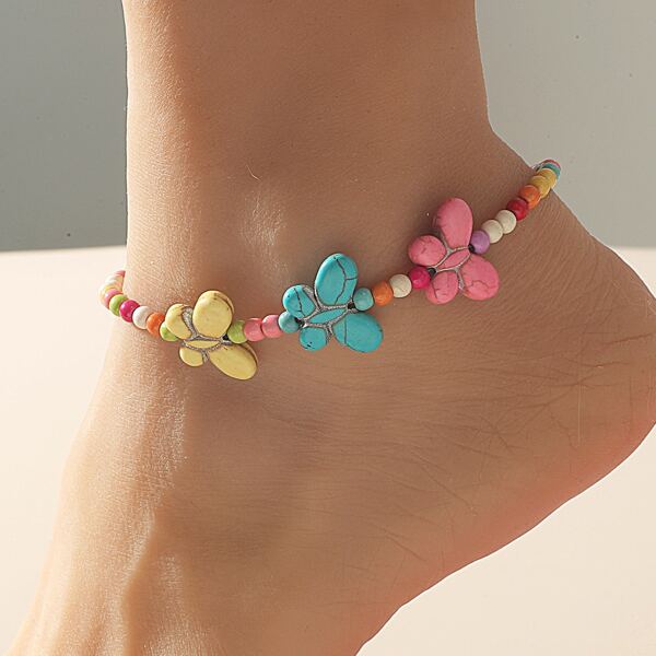 

Girls Beaded Anklet, Multicolor