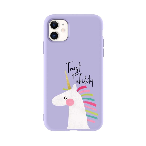 

Unicorn Graphic Phone Case, Purple