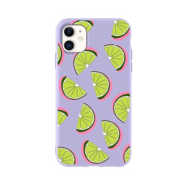 

Lemon Pattern Phone Case, Purple