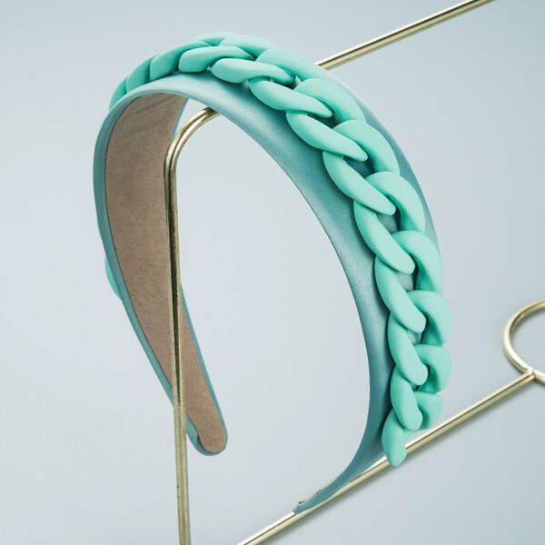 

Chain Decor Headband, Mint green