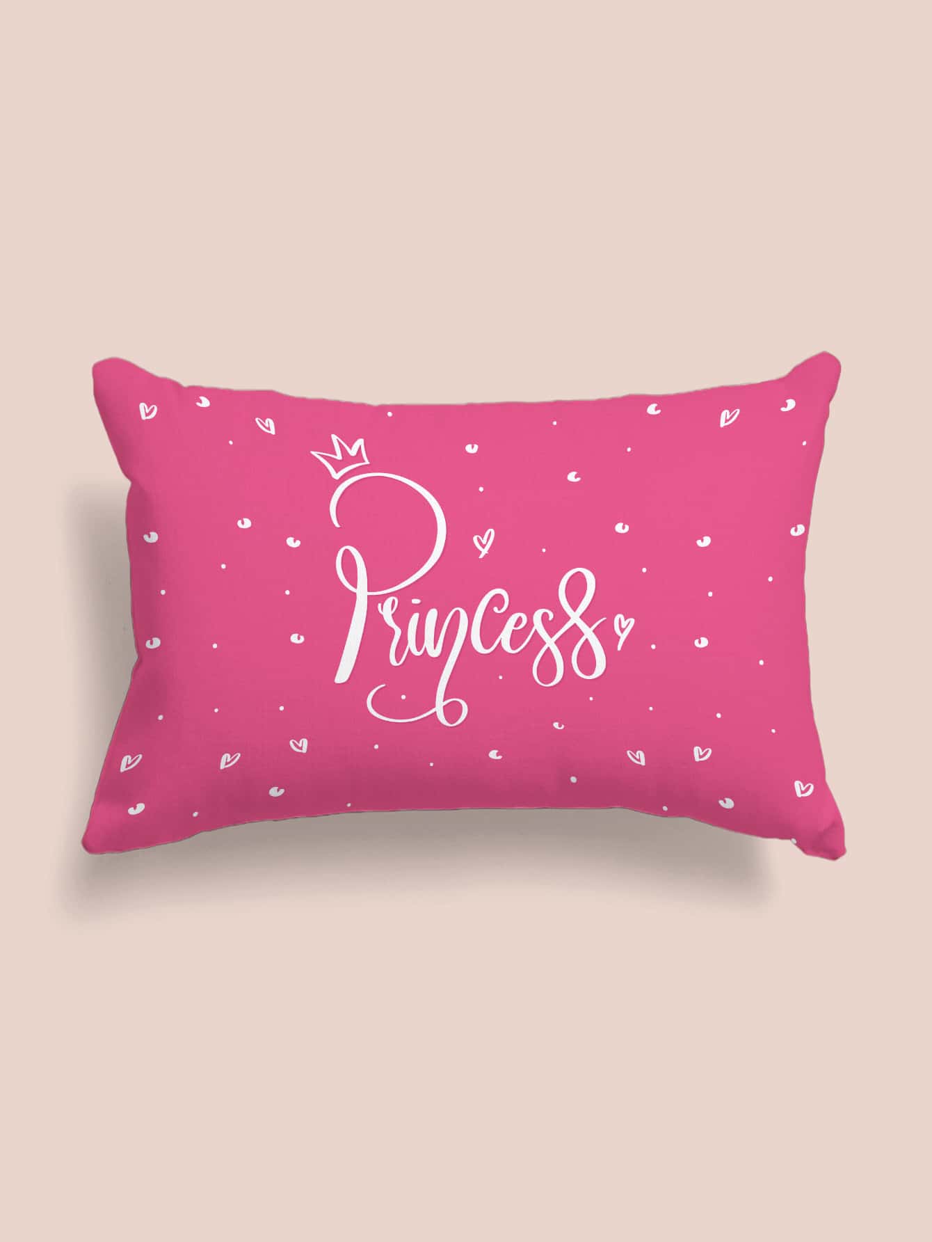 Letter Graphic Lumbar Pillow Cover Without Filler, Cute Throw Pillow Cover, Pillow Insert Not Include, For Kids Bedroom