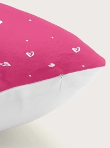 Letter Graphic Lumbar Pillow Cover Without Filler, Cute Throw Pillow Cover, Pillow Insert Not Include, For Kids Bedroom