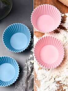 6入組素色杯形餅襯墊 - 彩色 - 查看 3