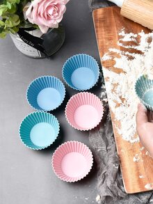 6入組素色杯形餅襯墊 - 彩色 - 查看 4