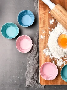 6入組素色杯形餅襯墊 - 彩色 - 查看 5