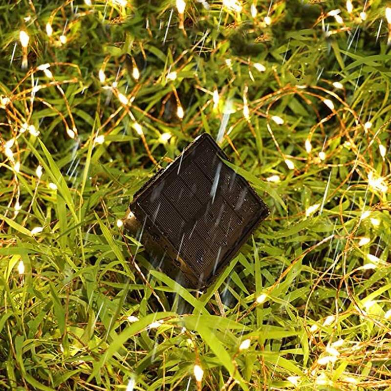 

Solar Copper String Light With 100pcs Bulb, Yellow
