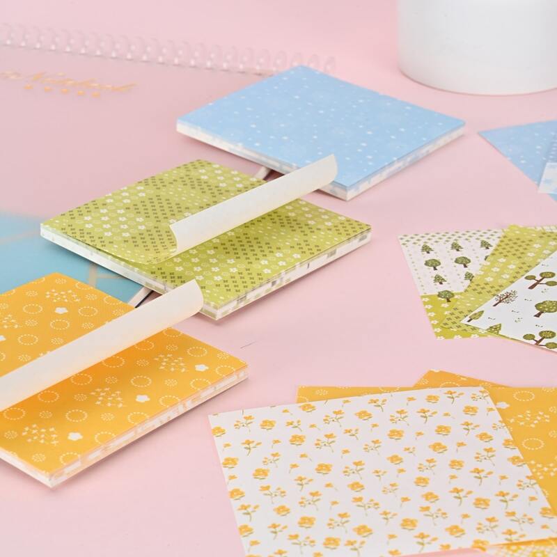 

1pc Random Pattern Sticky Note, Multicolor