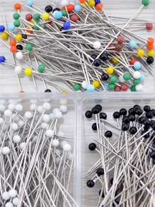 1 Caja De Alfileres Para Modista De Colores Aleatorios - Multicolor - Ver 5
